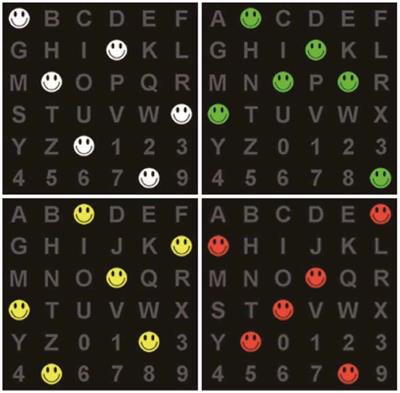 Optimizing the Performance of the Visual P300-Speller Through Active Mental Tasks Based on Color Distinction and Modulation of Task Difficulty